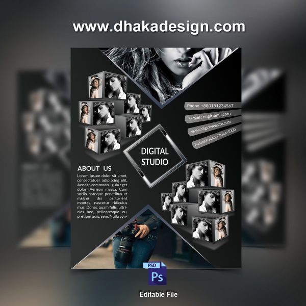 Photo Studio Poster Design, Photography Poster 2026