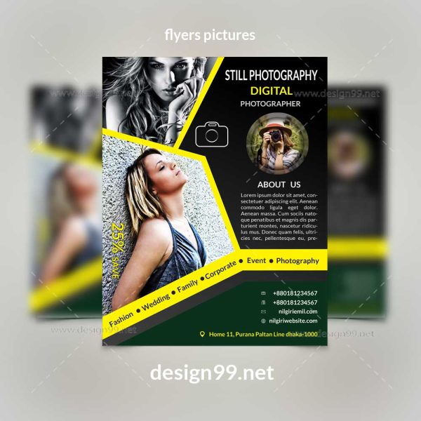 flyers pictures, photography, image flyer, studio flyer