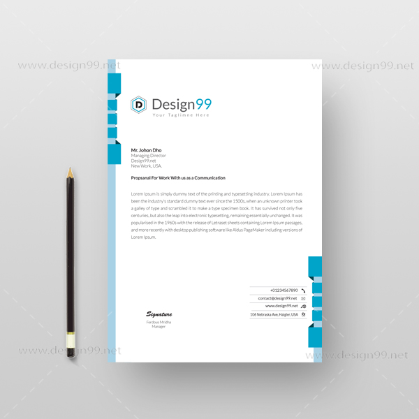 letterhead pad