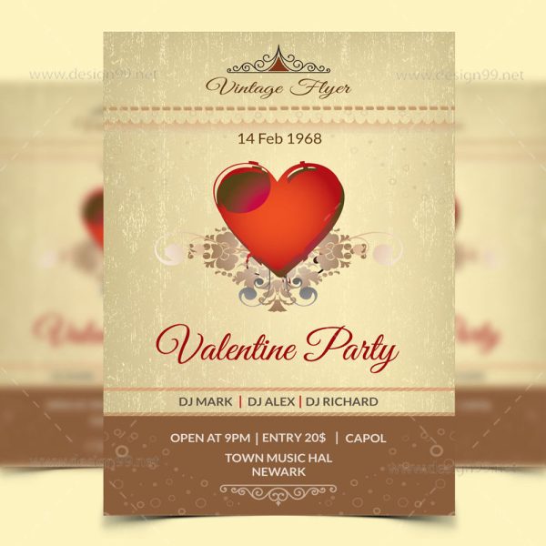 Valentine Flyer Free Design