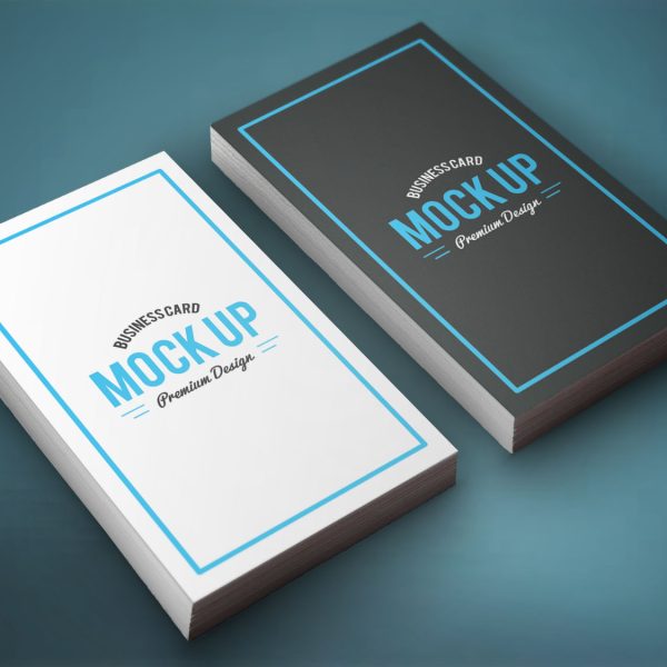 Vertical Card Mockup, business card free mockup