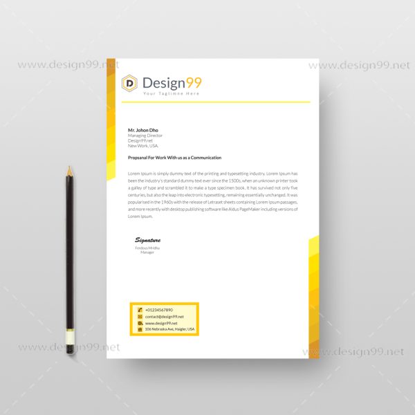 letterhead pad, letterhead pad design, free letterhead pad, pad design, vector pad design, free letterhead pad vector, creative letterhead pad, yellow letterhead pad, yellow letterhead pad design