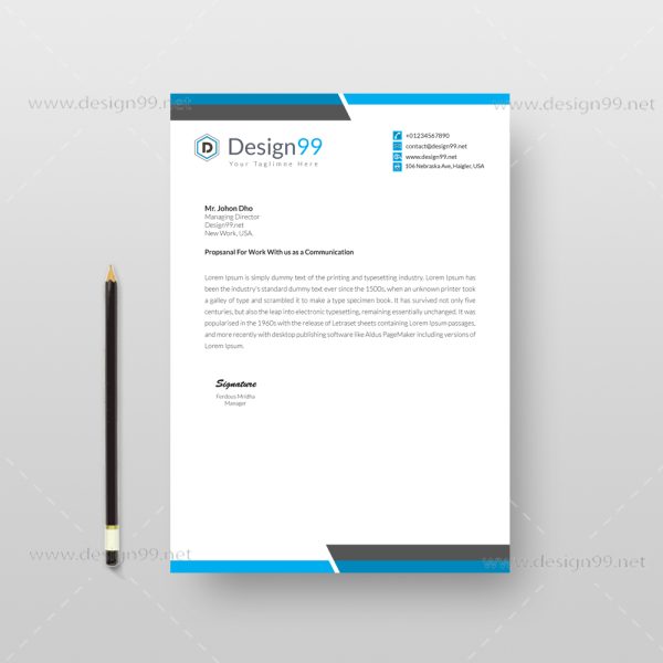 Letterhead Pad, Letterhead Pad Design