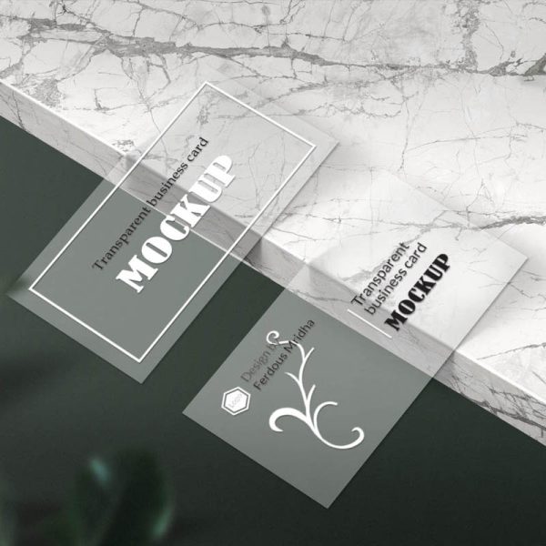 transparent business cards